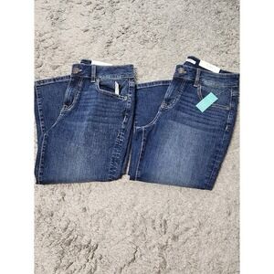 Lot of 2 MAURICES M Jeans Classic Capri Women's size 10 NWT Denim Mid Rise